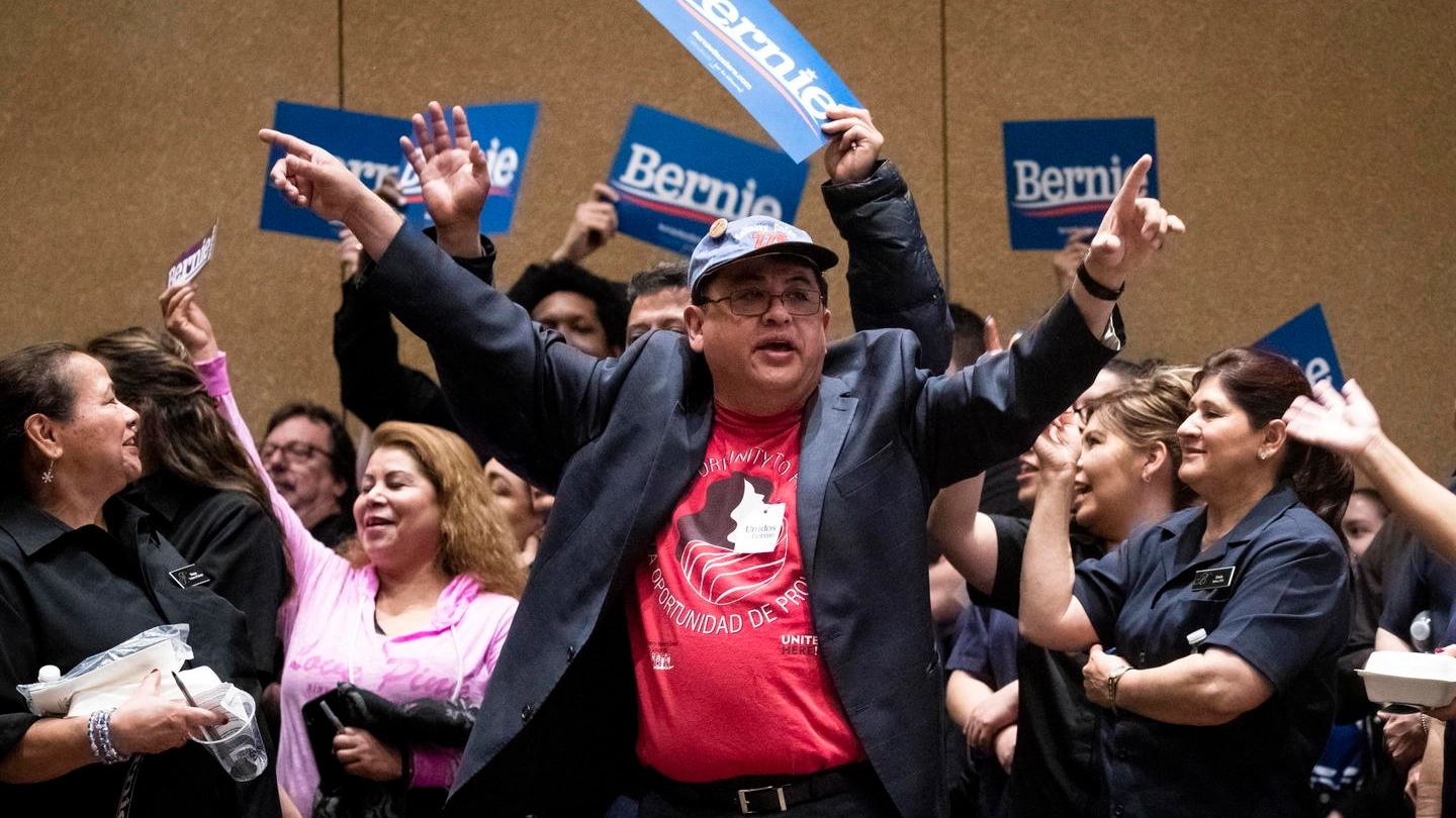 I sostenitori di Bernie Sanders in Nevada