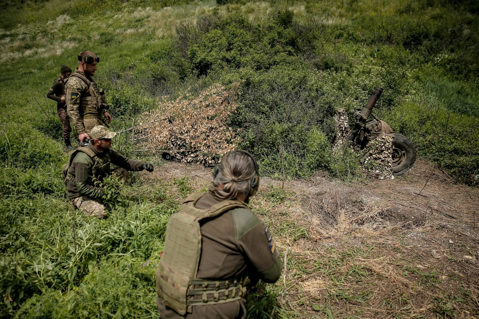 Membri della 10a Brigata ucraina d'assalto di montagna separata "Edelweiss"