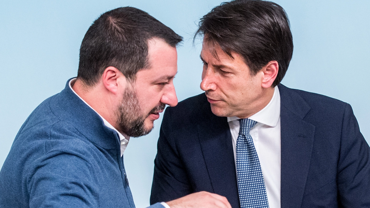 Matteo Salvini e Giuseppe Conte (ImagoE)