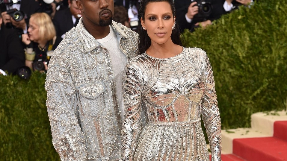 Kim Kardashian e Kanye West (AFP)