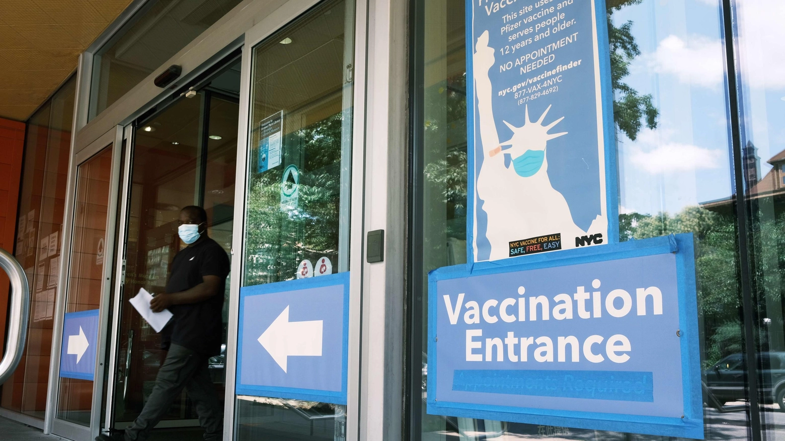 Un centro vaccini a New York