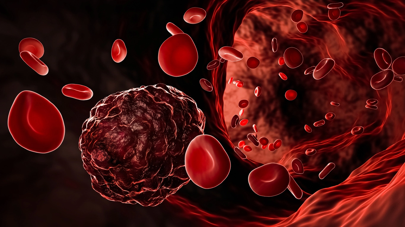 Le cellule tumorali vanno in circolo nel sangue
