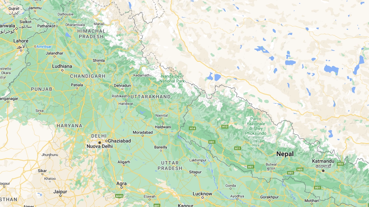 Lo stato dello Uttarakhand in India