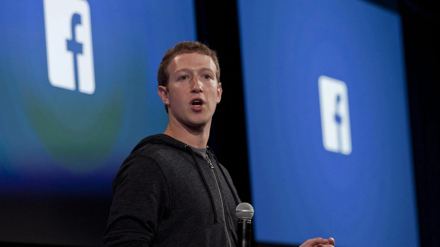 Il fondatore di Facebook Mark Zuckerberg (Ansa)