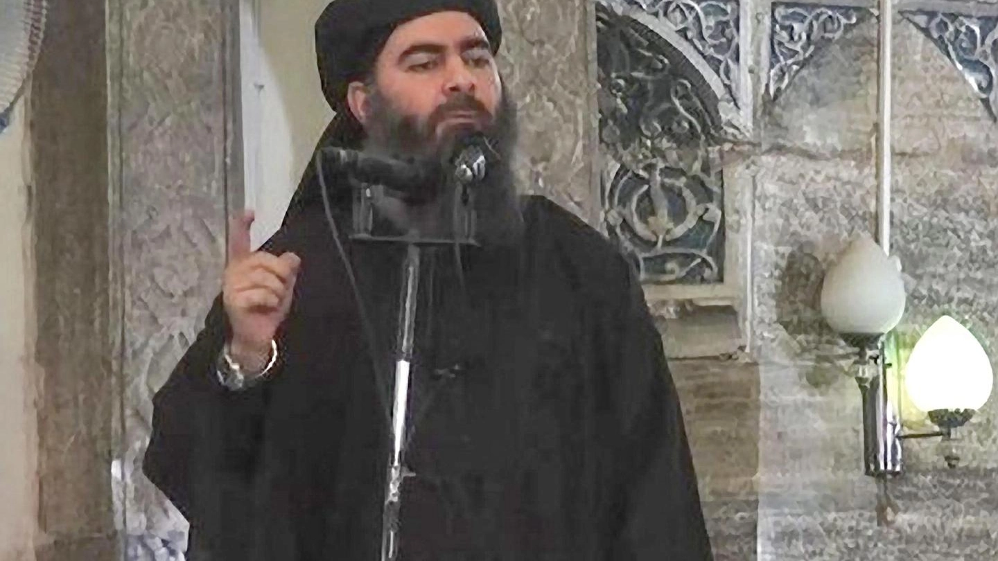 Il califfo Abu Bakr al-Baghdadi (Ansa)