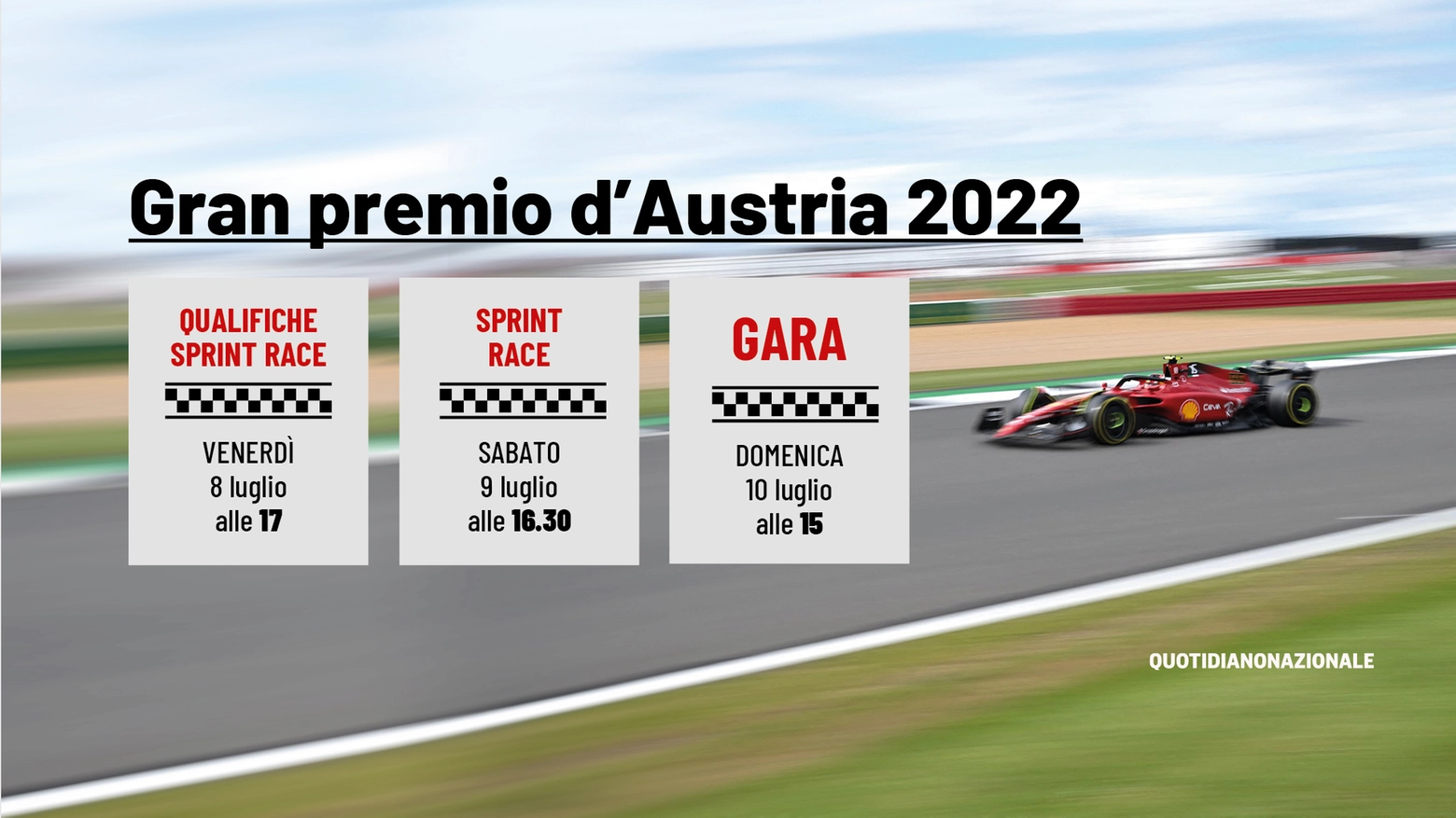 Nel Gp d'Austria torna la Sprint Race 