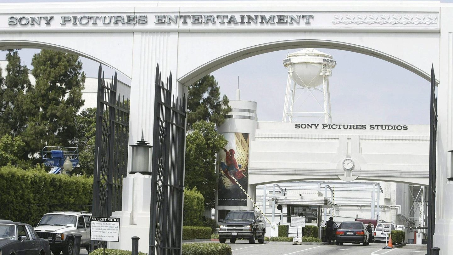 L'ingresso della Sony Pictures Entertainment (Ansa)