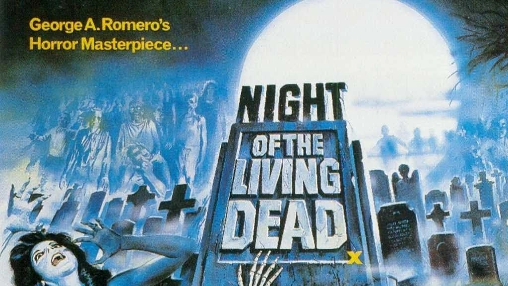 La locandina del film di Romero 'La notte dei morti viventi'