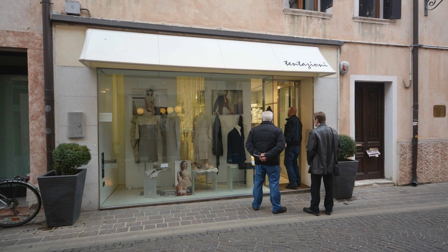 Il negozio “Tentazioni“ di via Bedendo a Rovigo