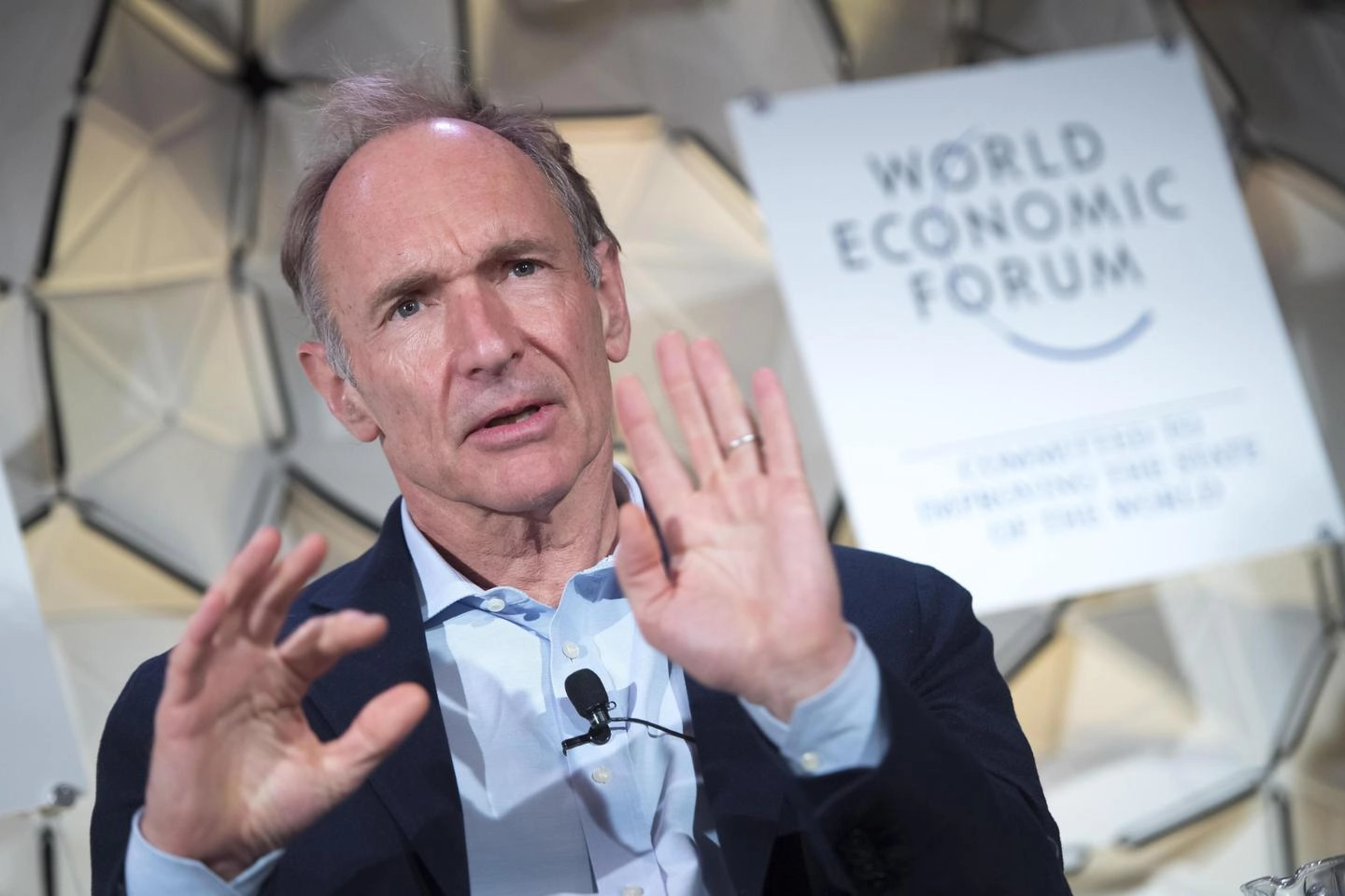 Tim Berners-Lee, 'papà' del World wide web (Ansa)