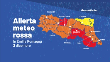 Allerta meteo rossa in Emilia Romagna per piene, venti di tempesta e temporali: ecco dove