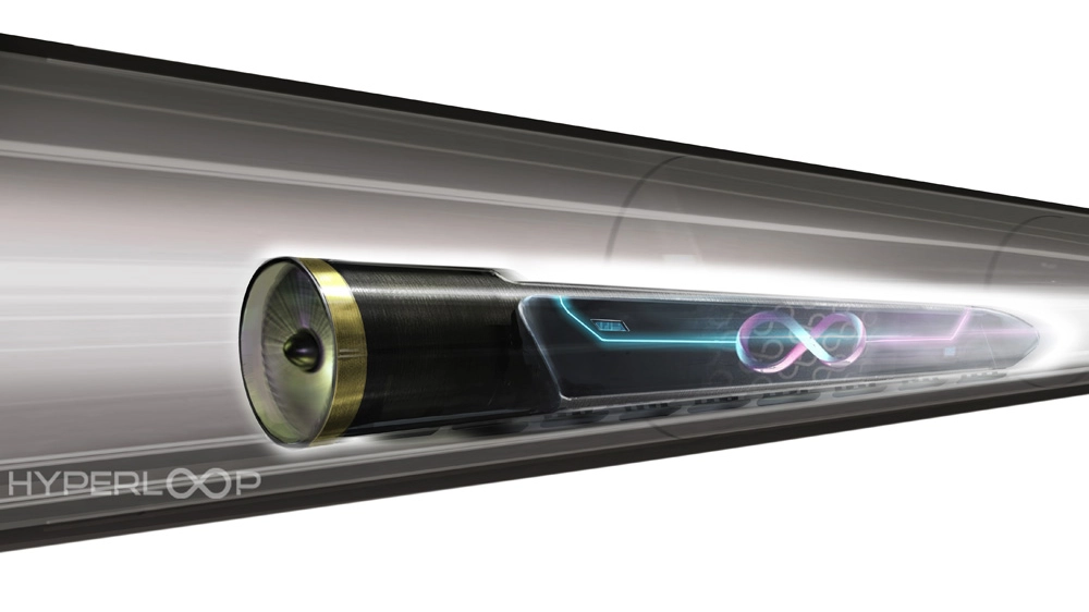 Ricostruzione del treno di Hyperloop One (Foto: Hyperloop One)
