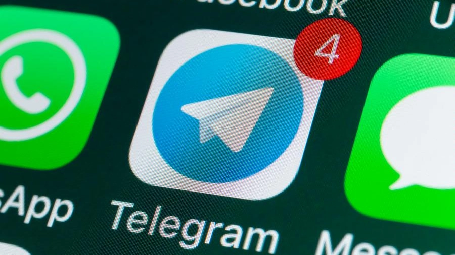 L'app di Telegram su smartphone 