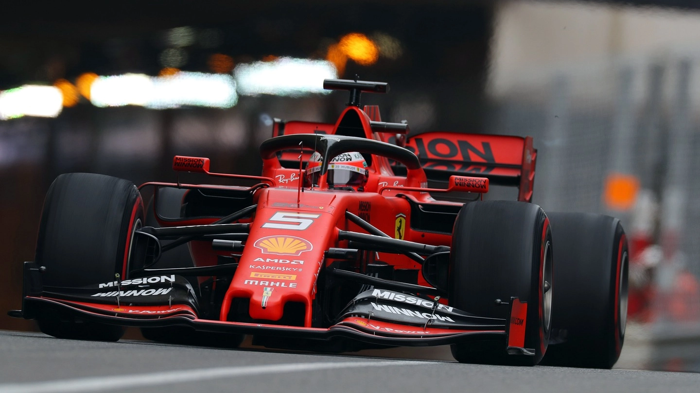 Vettel nel Gp di Monaco (Lapresse)