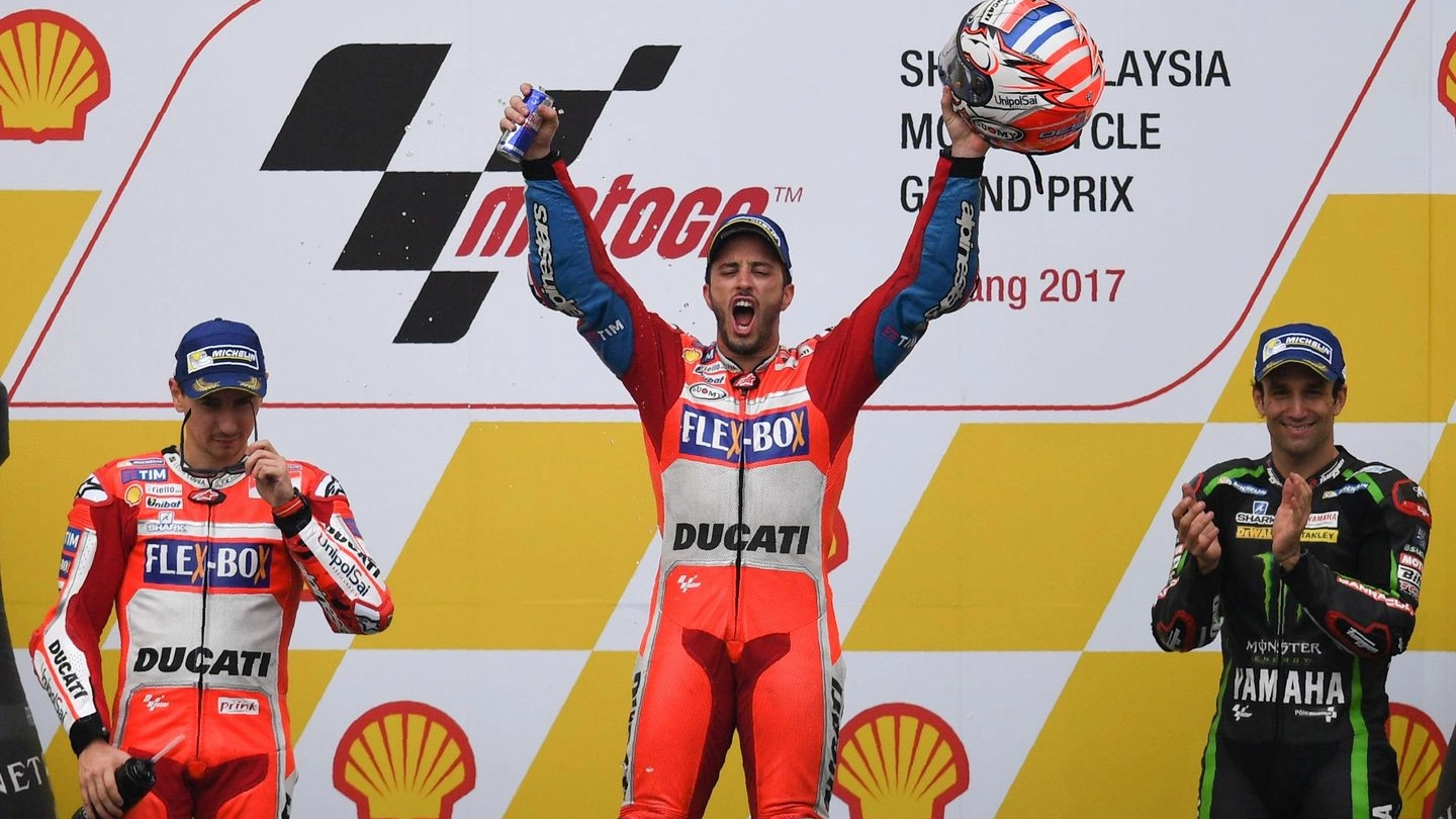 Andrea Dovizioso vince il Gp di Malesia 2017 (Afp)