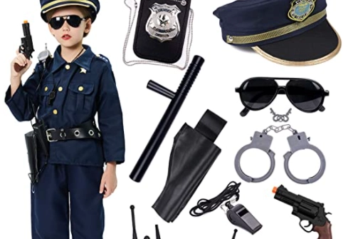 Costume Bambino Polizia su amazon.com