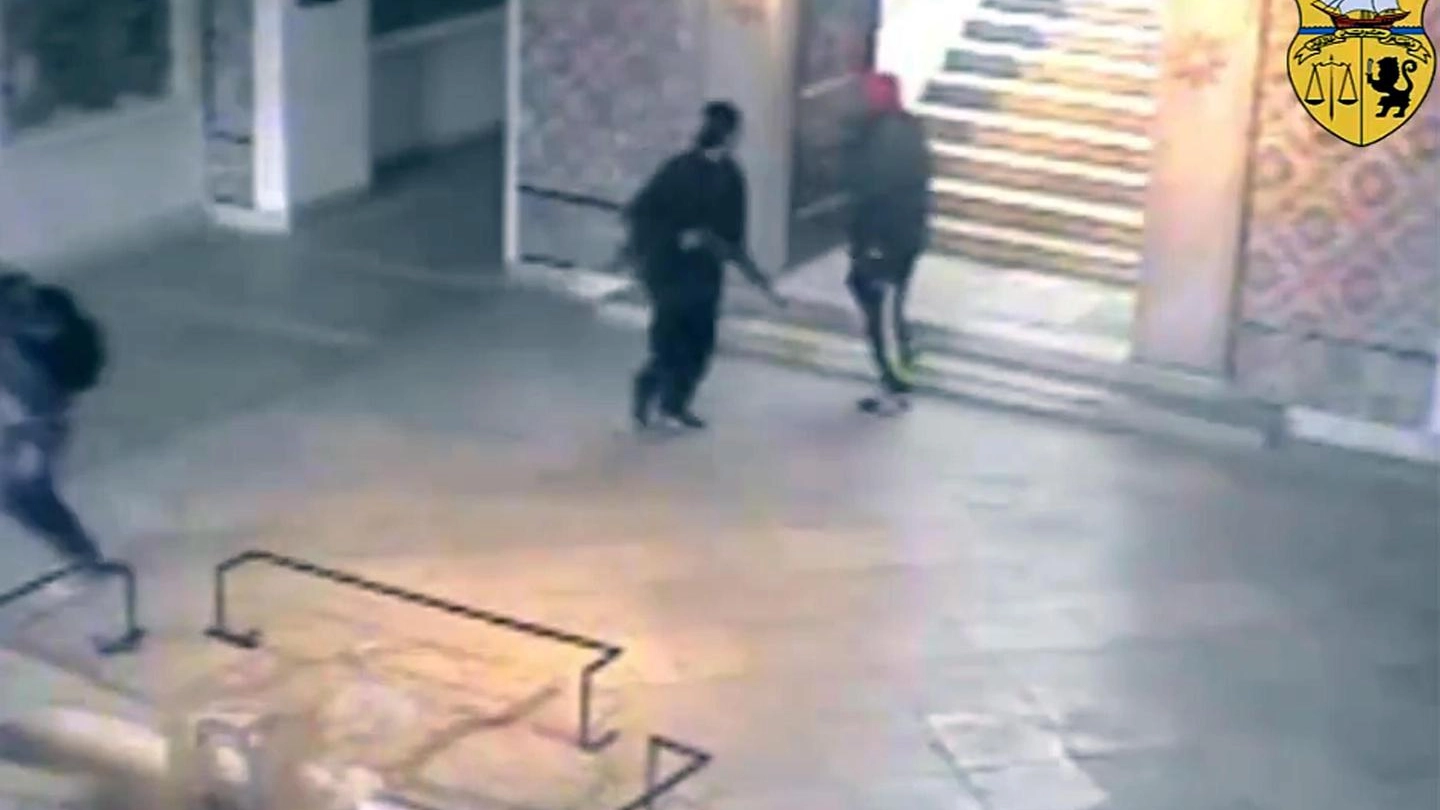 Immagini dal video dell'attacco al museo Bardo di Tunisi (Ansa)