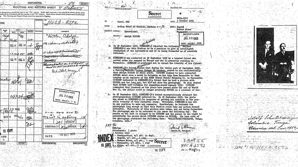 Hitler, il documento della Cia a cui è stato tolto il segreto (foto Ansa)