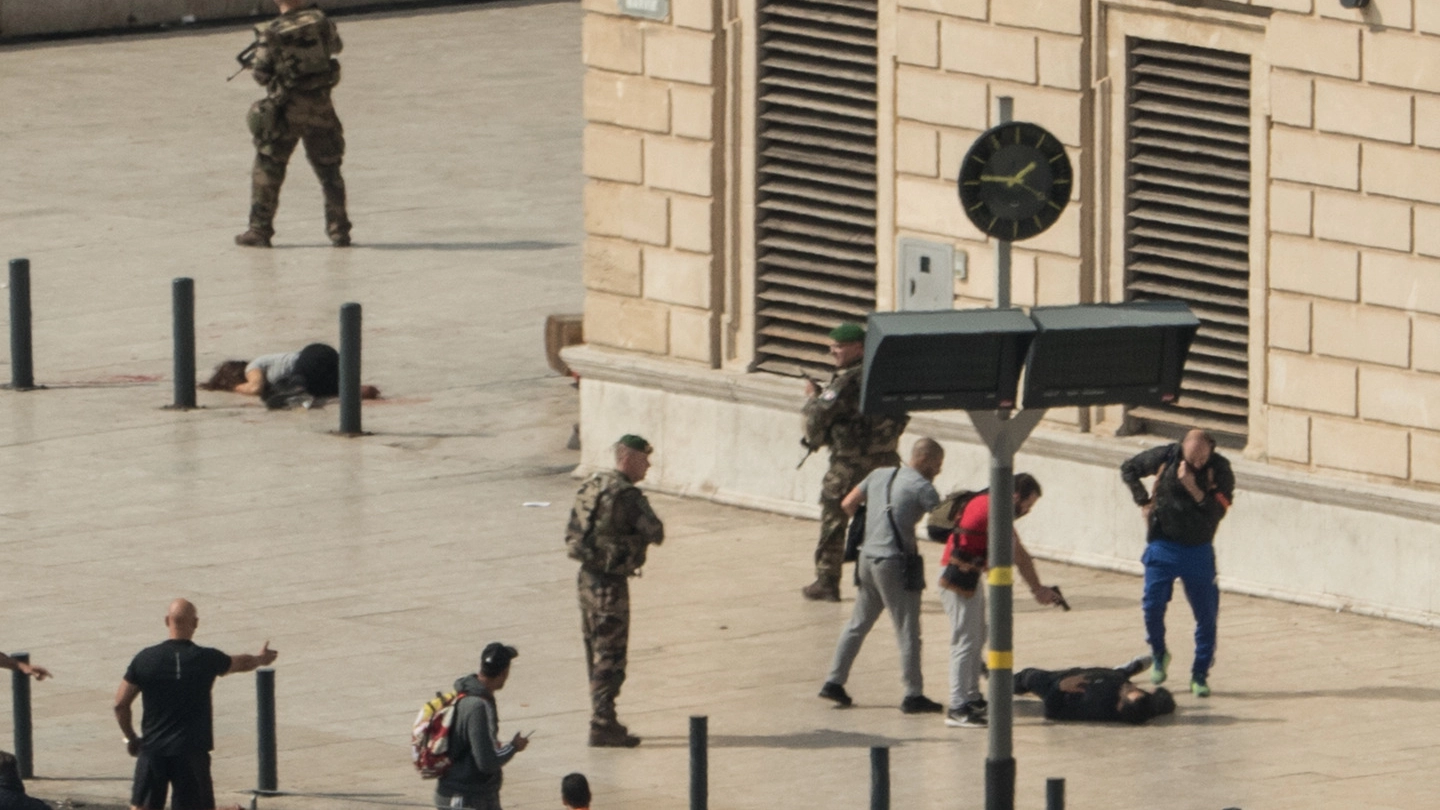Marsiglia, l'attacco alla stazione (Afp)