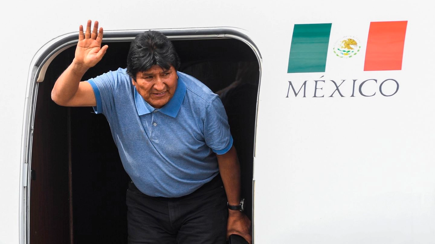 Evo Morales è giunto in Messico (Lapresse)
