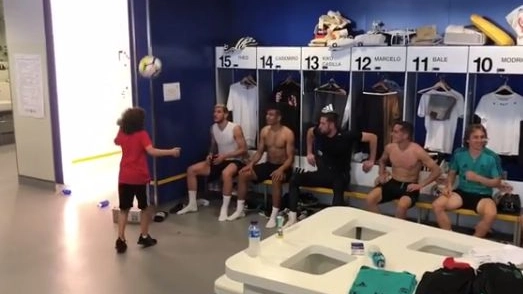 Il figlio di Marcelo palleggia col Real Madrid (Instagram)