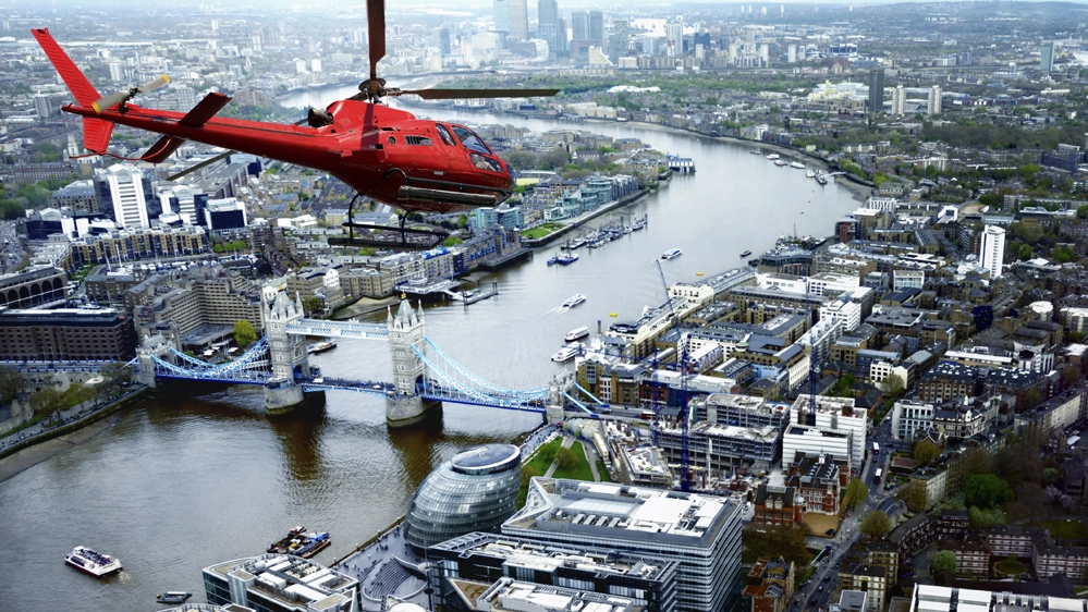 Si potrà cenare in un elicottero che vola sopra Londra