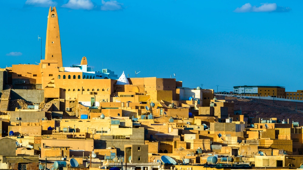 La città algerina di Ghardaia, nel deserto del Sahara