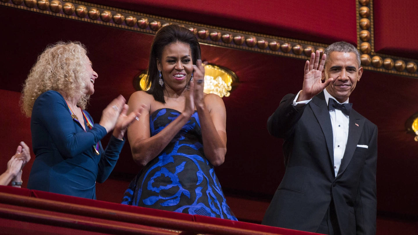 Michelle e Barack Obama (Olycom)