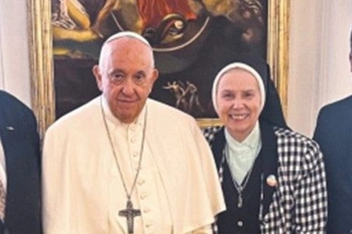 Papa Bergoglio con suor Jeannine Granick