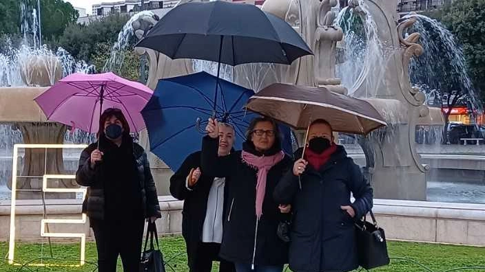 "Mamme con l'ombrello", alcune attiviste a Roma