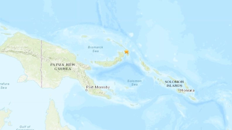 Scossa di terremoto in Papua Nuova Guinea (usgs)