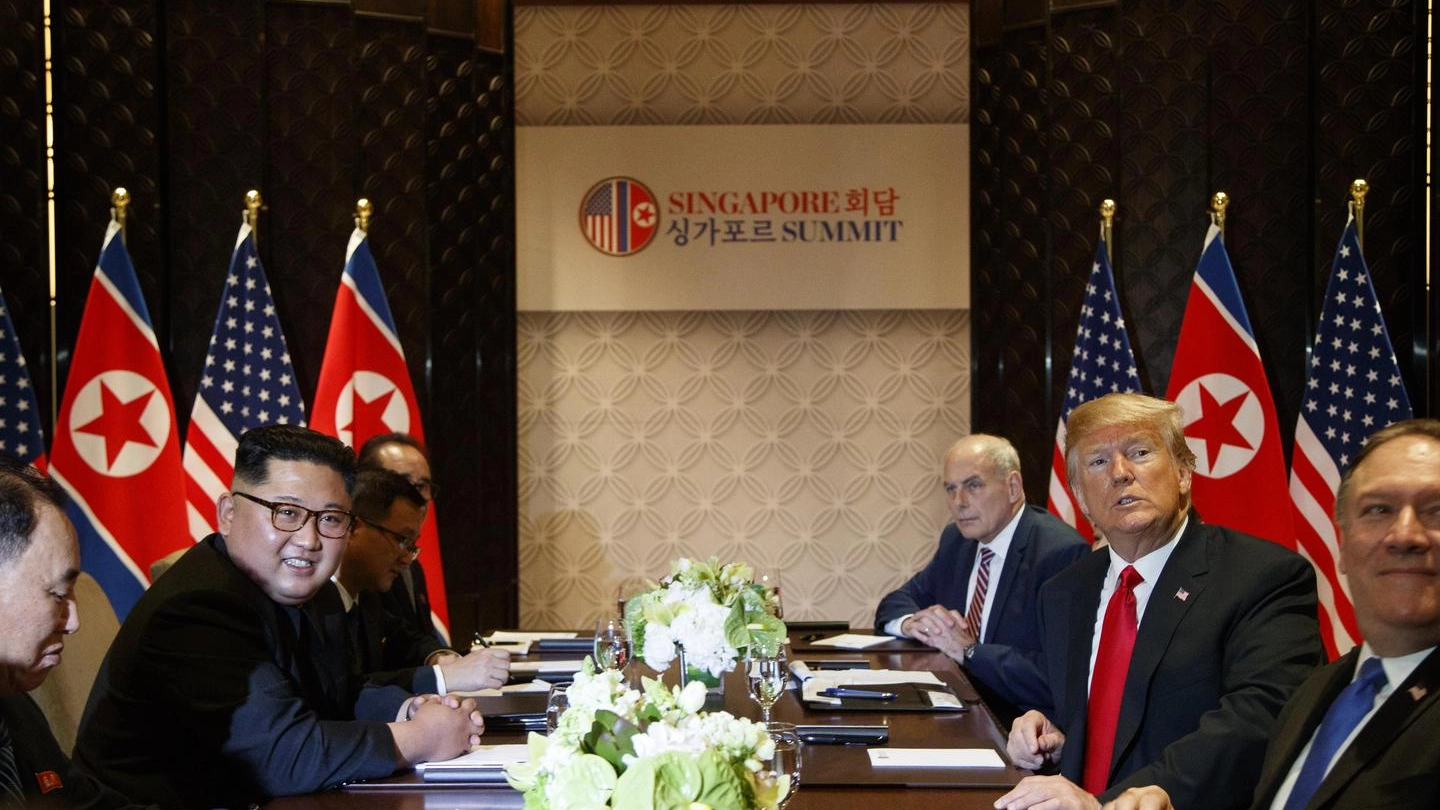 Kim Jong-Un e Donald Trump (Ansa)