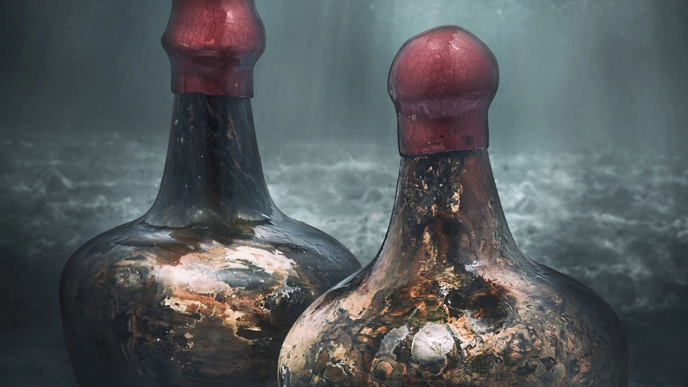 Le bottiglie recuperate da una nave affondata (Foto: christies.com)
