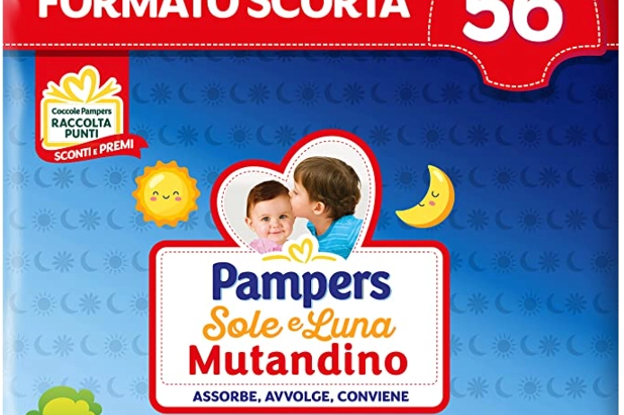 Pampers Sole&luna Mutandino su amazon.com