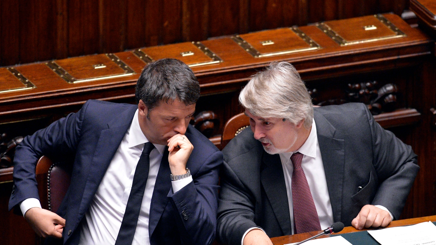 Matteo Renzi e Giuliano Poletti (ImagoE)