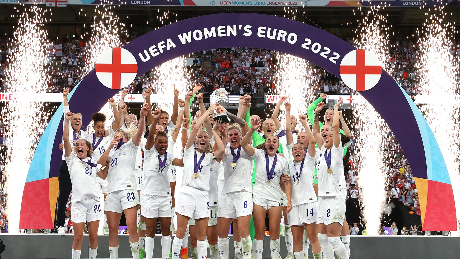 L'Inghilterra trionfa all'Europei donne (foto Twitter UEFA Women's EURO 2022)