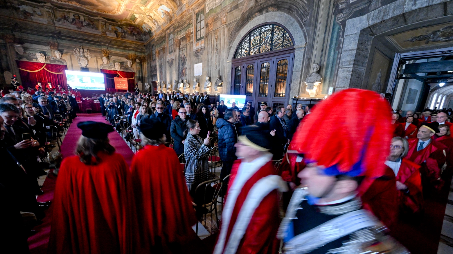 Napoli, Salone dei Busti di Castel Capuano: cerimonia di inaugurazione anno giudiziario