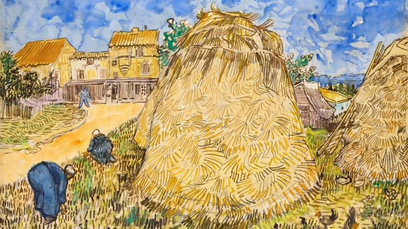 Meules de blé (Pile di grano), l'acquarello di Vincent Van Gogh all'asta (Christie's)
