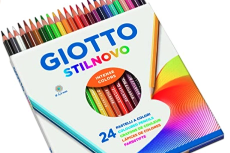 Giotto Stilnovo pastelli colorati in astuccio 24 colori su amazon.it
