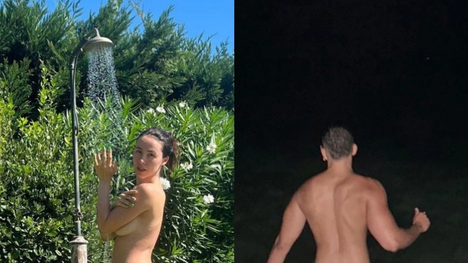Aurora Ramazzotti e Mahmood nudi in vacanza