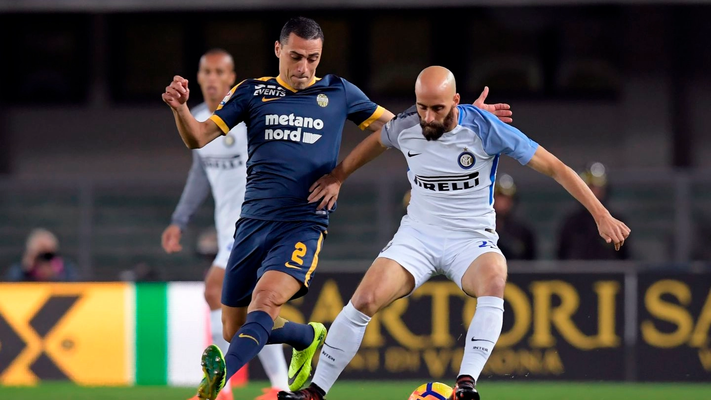 Verona-Inter in campo - Afp