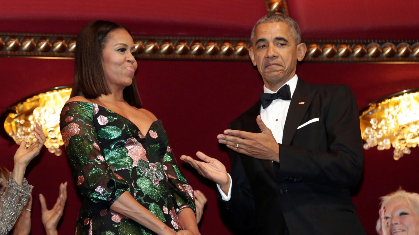 Michelle Obama indossa Gucci (Lapresse)
