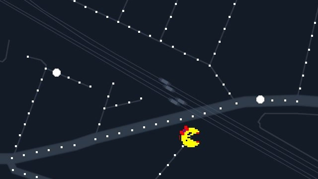 Pac Man su Google Maps