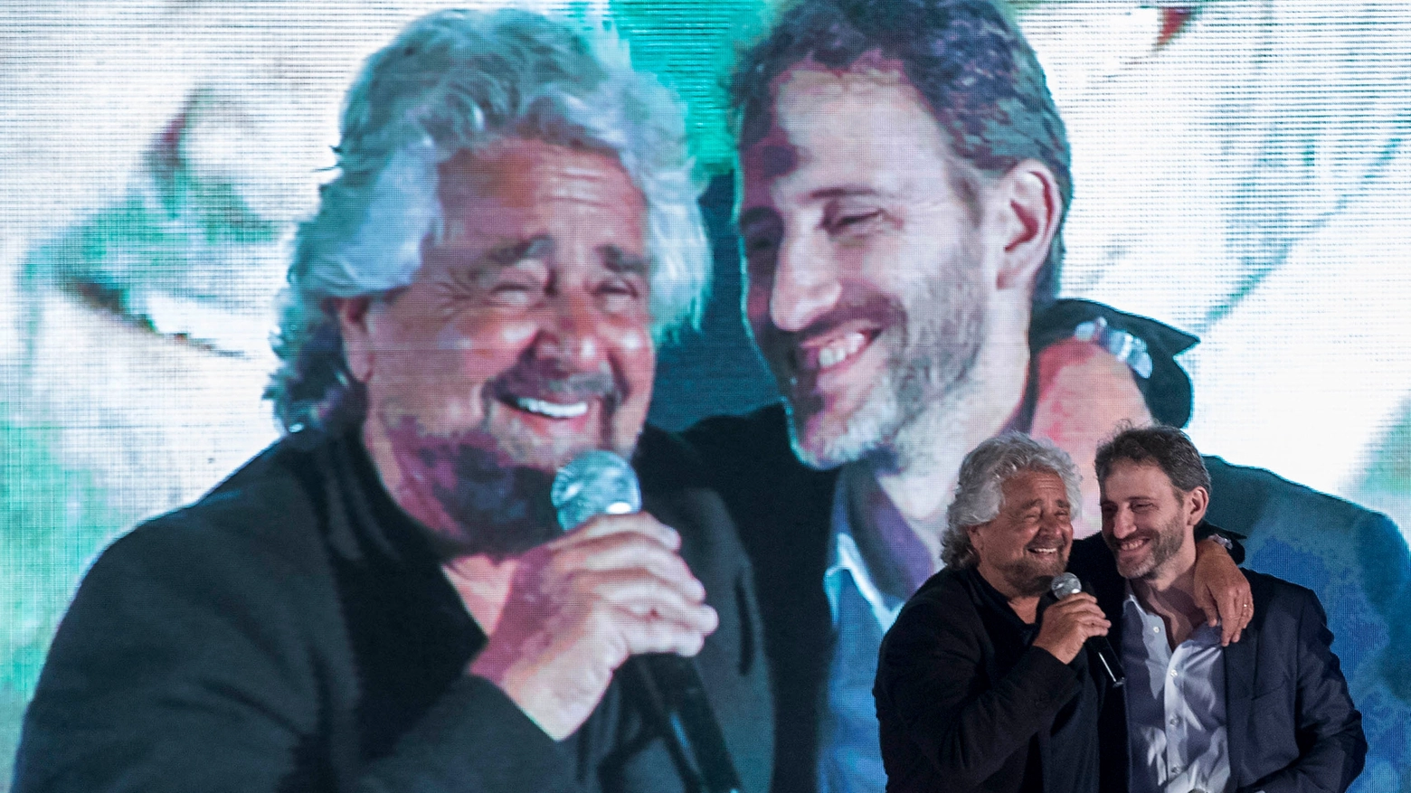Beppe Grillo e Davide Casaleggio (Lapresse)