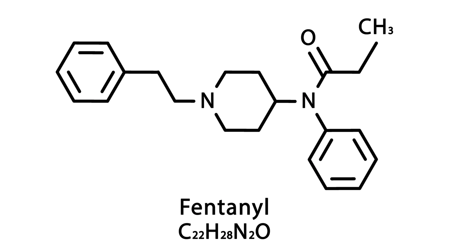 Formula chimica del Fentanyl