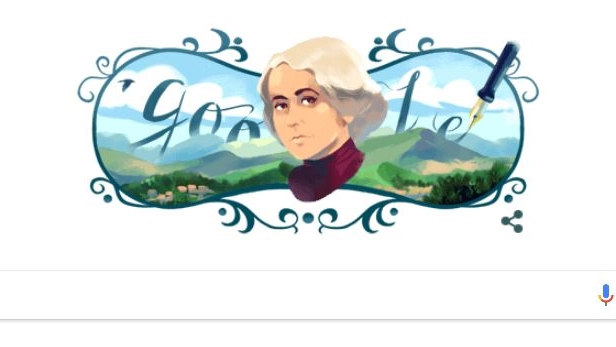 Grazia Deledda nel doodle di Google