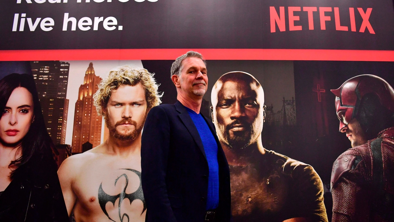 Il fondatore e ceo di Netflix, Reed Hastings (Afp)