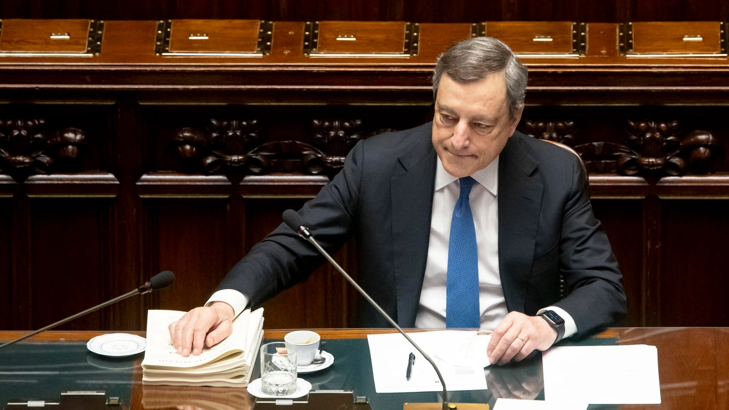 Il presidente del Consiglio, Mario Draghi (Ansa)