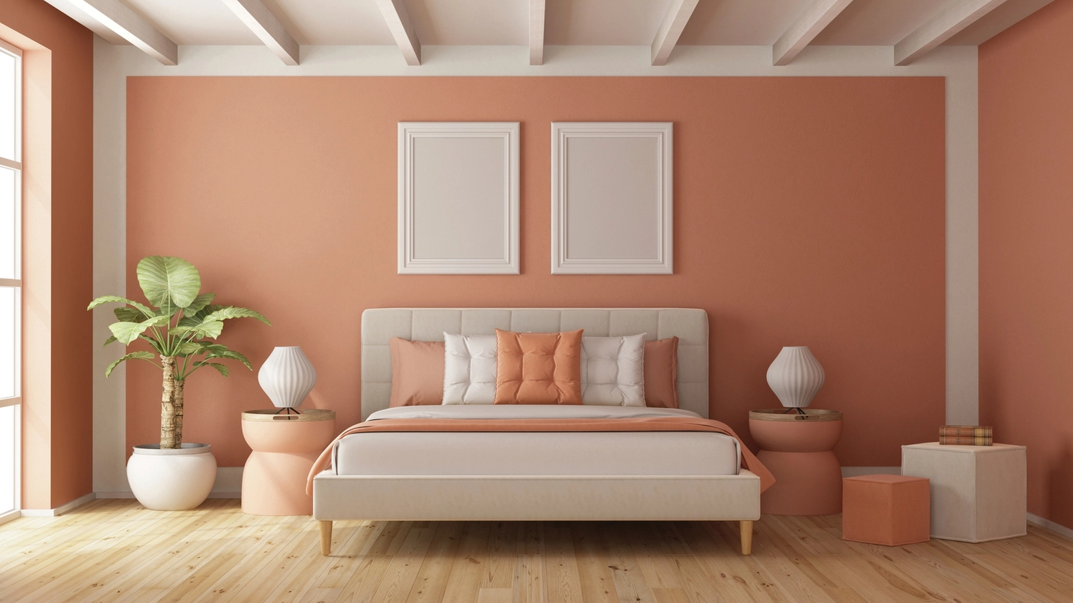 Le pareti Peach Buzz, colore Pantone 2024, saranno le più gettonate