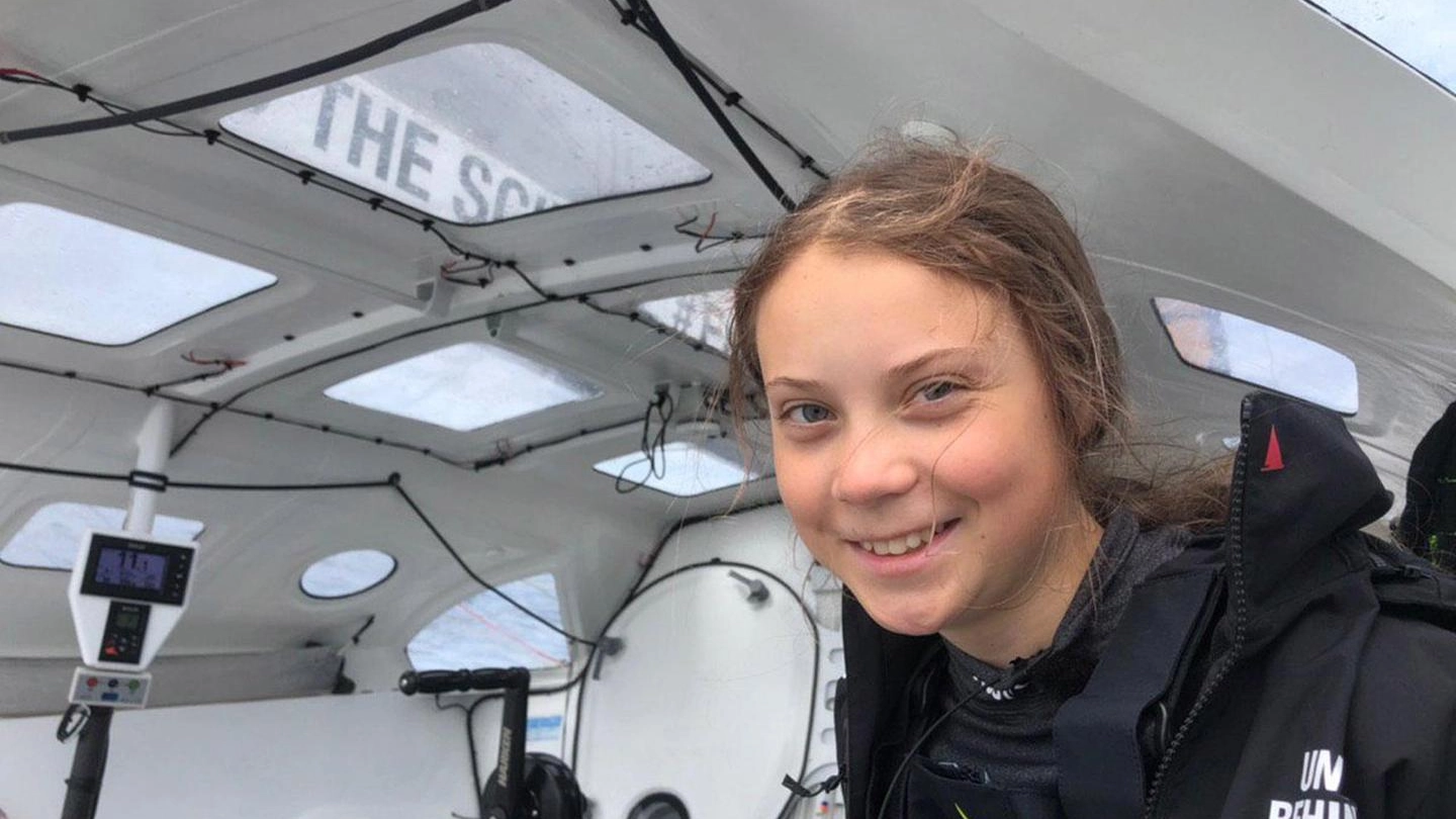 Greta Thunberg durante la traversata (Instagram)